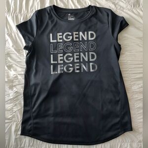 All in Motion Legend black athletic T-shirt size XXL kids